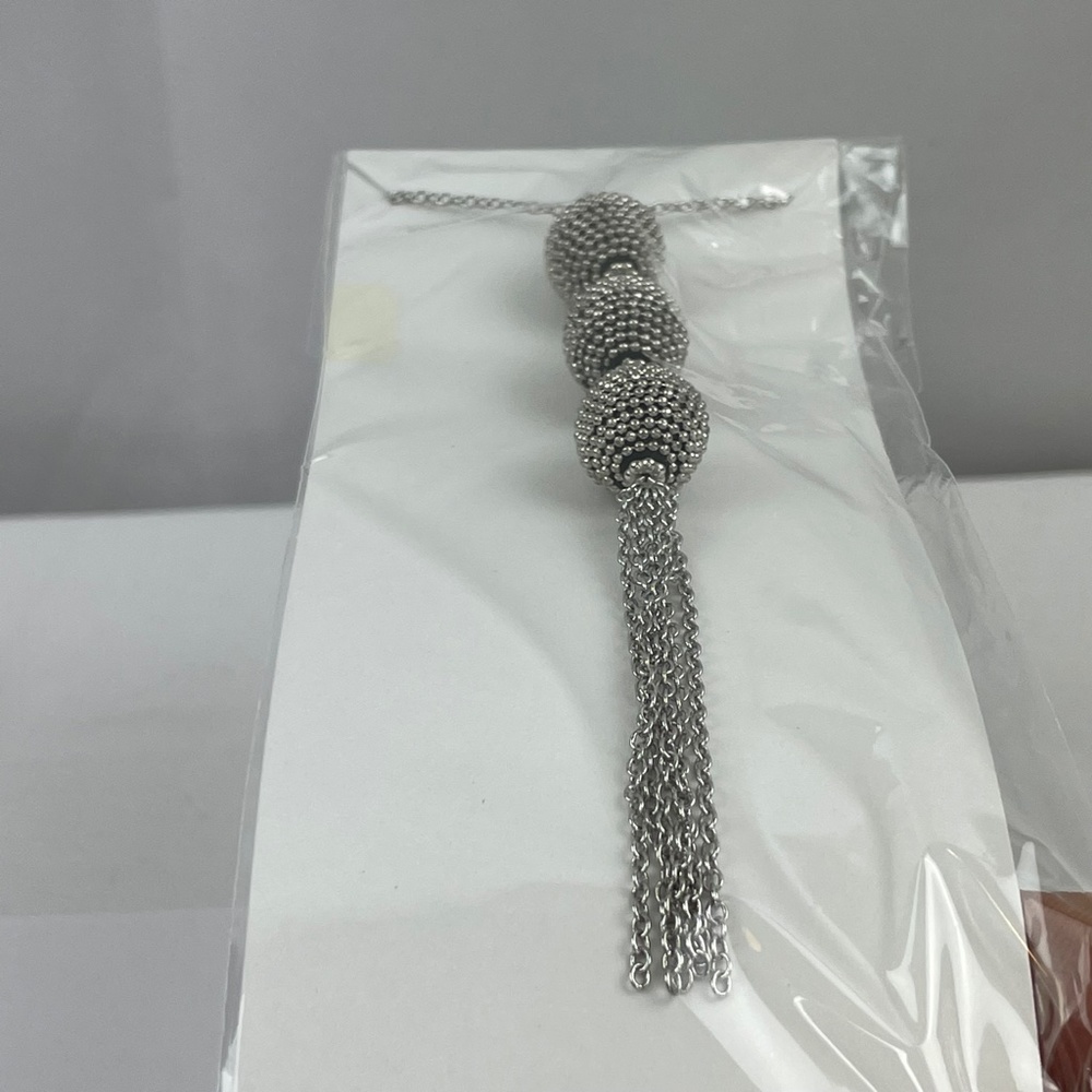 Chico's Metal Ball Necklace, Unopened